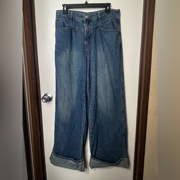 Cider Classic Blue Wide-Leg Jeans L - Picture 2 of 11